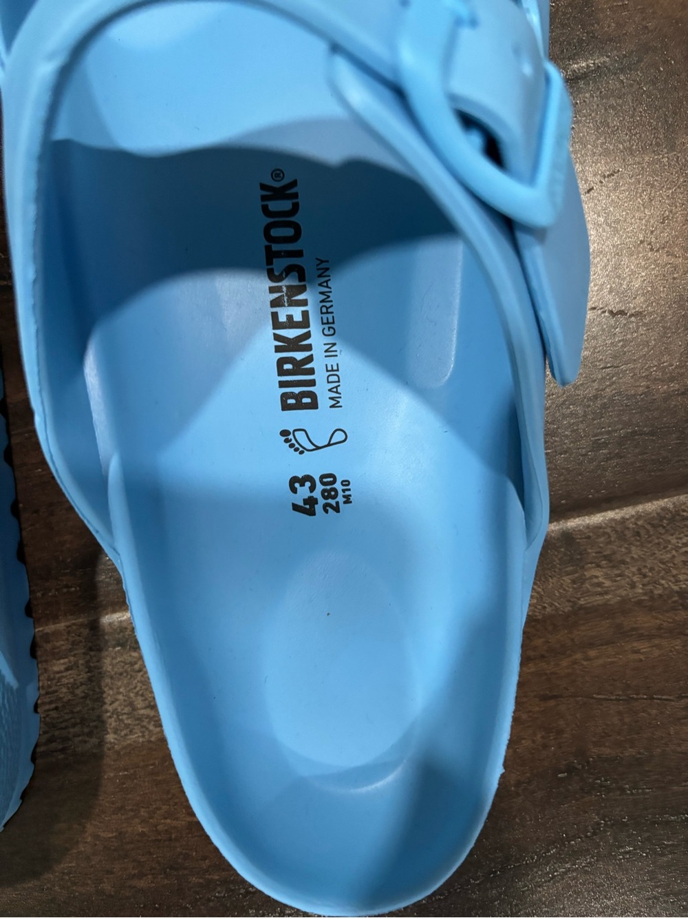 Birkenstock Mens Arizona EVA Sandals in Light Blue - Picture 4 of 5